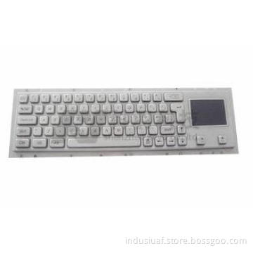 65 Key Industrial Metal Keyboard With Touchpad , Cherry Mec
